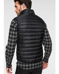 schwarze ärmellose Jacke von Jack Wolfskin