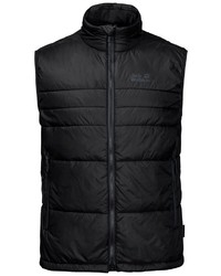 schwarze ärmellose Jacke von Jack Wolfskin