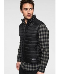 schwarze ärmellose Jacke von Jack Wolfskin