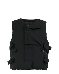 schwarze ärmellose Jacke von Junya Watanabe MAN
