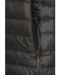 schwarze ärmellose Jacke