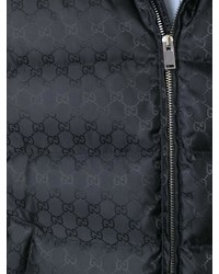 schwarze ärmellose Jacke von Gucci