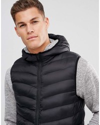 schwarze ärmellose Jacke von Brave Soul