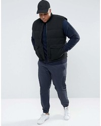 schwarze ärmellose Jacke von Bellfield