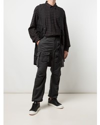 schwarze ärmellose Jacke von Engineered Garments