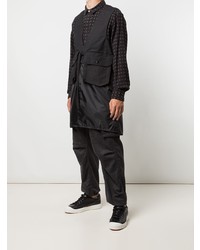 schwarze ärmellose Jacke von Engineered Garments
