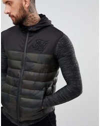 schwarze ärmellose Jacke von Siksilk