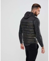 schwarze ärmellose Jacke von Siksilk