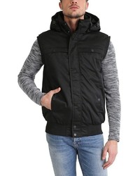 schwarze ärmellose Jacke von Redefined Rebel