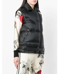 schwarze ärmellose Jacke von Moncler