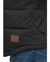 schwarze ärmellose Jacke von Solid