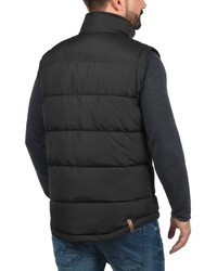 schwarze ärmellose Jacke von Solid