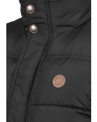 schwarze ärmellose Jacke von Solid