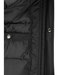 schwarze ärmellose Jacke von Solid