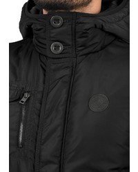 schwarze ärmellose Jacke von Solid