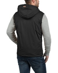 schwarze ärmellose Jacke von Solid