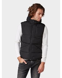 schwarze ärmellose Jacke von Tom Tailor