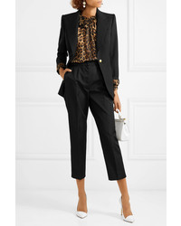 schwarze Anzughose aus Seide von Dolce & Gabbana