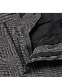 schwarze Anzughose mit Karomuster von Saint Laurent