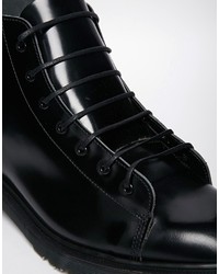 schwarze Arbeitsstiefel von Dr. Martens