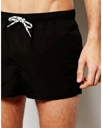 schwarze Badeshorts von Asos