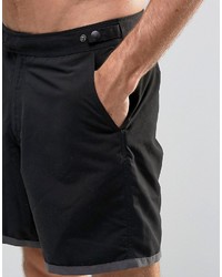 schwarze Badeshorts von Asos