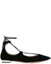 schwarze Ballerinas von Aquazzura