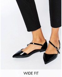 schwarze Ballerinas von Asos