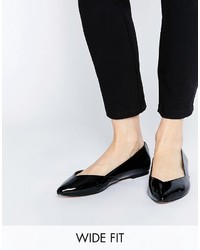 schwarze Ballerinas von Asos