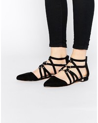 schwarze Ballerinas von Asos