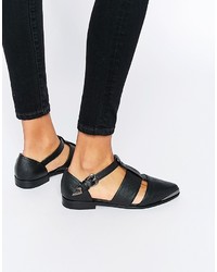 schwarze Ballerinas von Asos