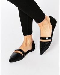 schwarze Ballerinas von Asos