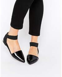 schwarze Ballerinas von Asos