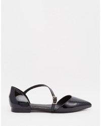 schwarze Ballerinas von Asos