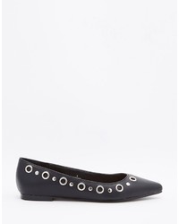 schwarze Ballerinas von Asos