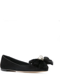 schwarze Ballerinas von Giuseppe Zanotti Design