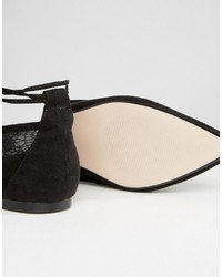 schwarze Ballerinas von Asos