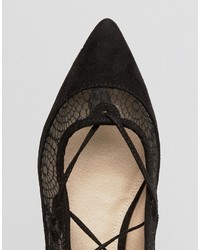 schwarze Ballerinas von Asos