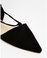 schwarze Ballerinas von Asos