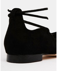 schwarze Ballerinas von Asos