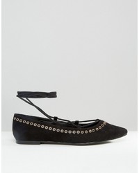 schwarze Ballerinas von Asos