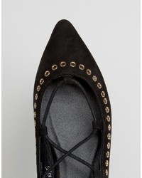 schwarze Ballerinas von Asos