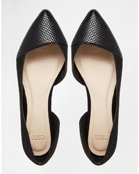 schwarze Ballerinas von Asos