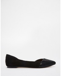 schwarze Ballerinas von Asos