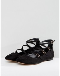 schwarze Ballerinas von Asos