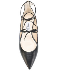 schwarze Ballerinas von Jimmy Choo