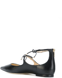 schwarze Ballerinas von Jimmy Choo