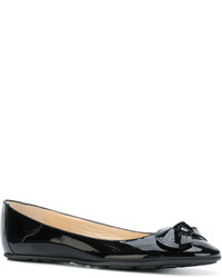 schwarze Ballerinas von Jimmy Choo