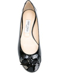 schwarze Ballerinas von Jimmy Choo