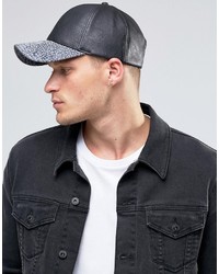 schwarze Baseballkappe von Asos